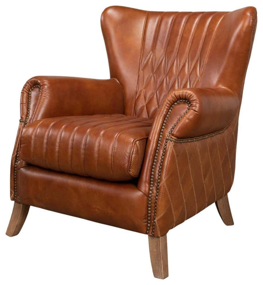Classic Quilted Leather Armchair