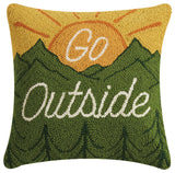 Go Outside Hook Pillow