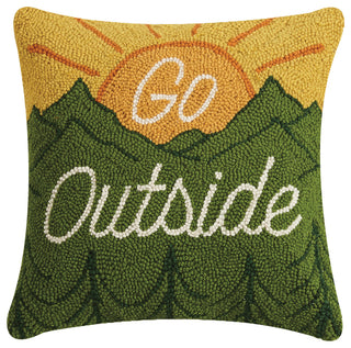 Go Outside Hook Pillow