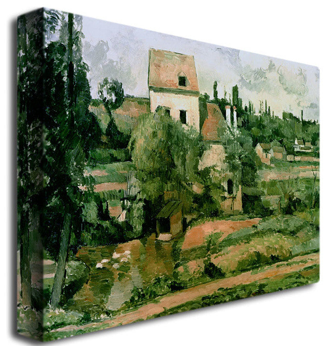 ''Moulin de la Couleuvre, Pontoise'' Canvas Art by Paul Cezanne
