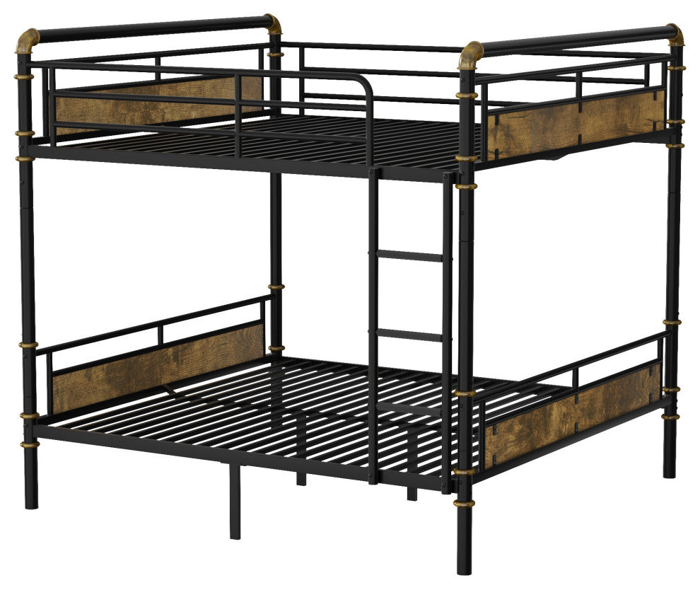 Gewnee Queen over Queen Metal Bunk Bed