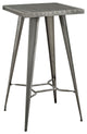 Modern Gunmetal Direct Metal Bar Table