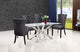 Nikki Velvet Dining Chairs, Set of 2, Gray