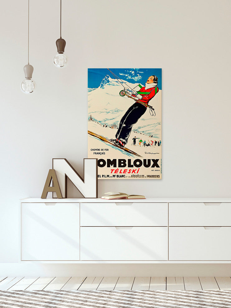 "Combloux" Painting Print on Wrapped Canvas, 16"x24"