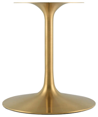 Lippa 78" Oval Dining Table, Gold White