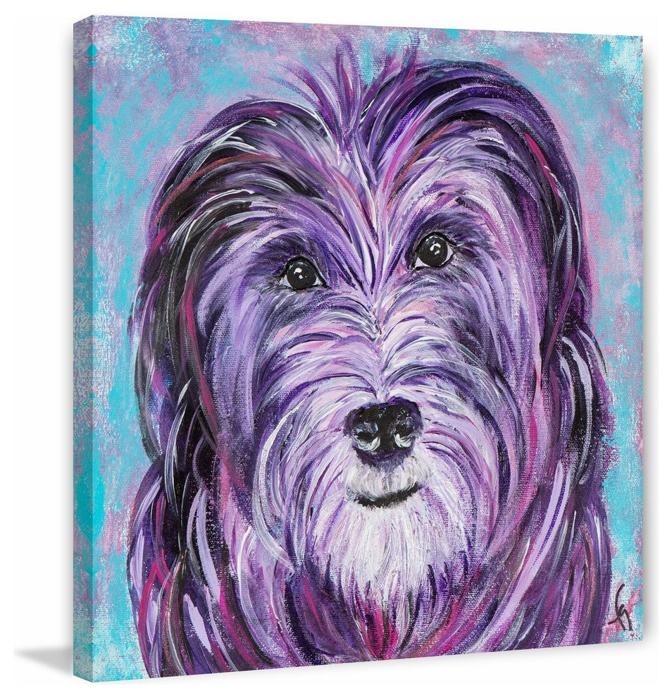 "Mala" Painting Print on Wrapped Canvas, 40"x40"