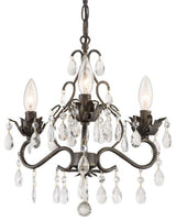 Crystorama Lighting Group 4534-CL-MWP Paris Market 3 Light 13"W - English