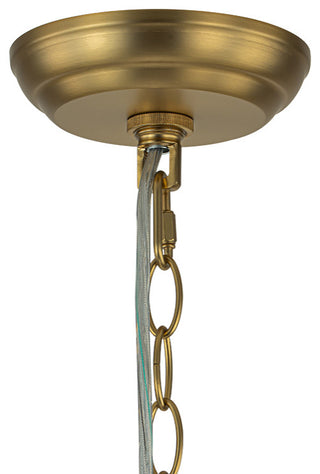 Modern Textured Glass Bubble Chandelier, Brass, 8 Lights