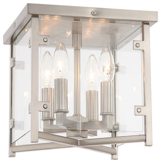 Crystorama Danbury 4-Light Brushed Nickel Ceiling Mount