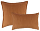 Austin Horn Classics Sunbrella Dupione Nectarine Combo Outdoor Pillow