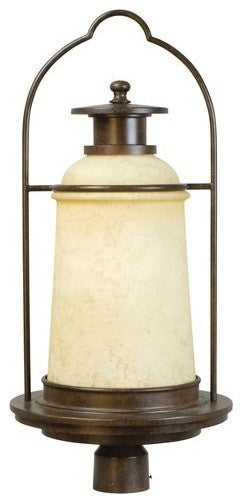 Exteriors by Craftmade Outdoor Portofino Large Post Mount in Aged Bronze