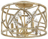 Fredrick Ramond FR46801CPG Eve 4 Light 16"W Semi-flush Ceiling - Champagne Gold