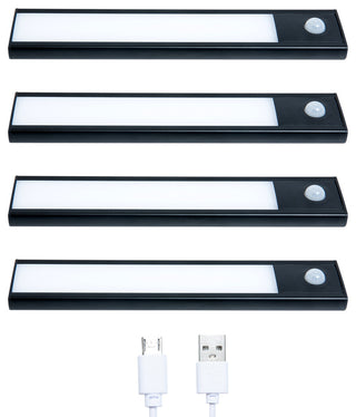 4 Packs LED Closet Light, Brightness and Color Temperature Adjustable, 62-LED