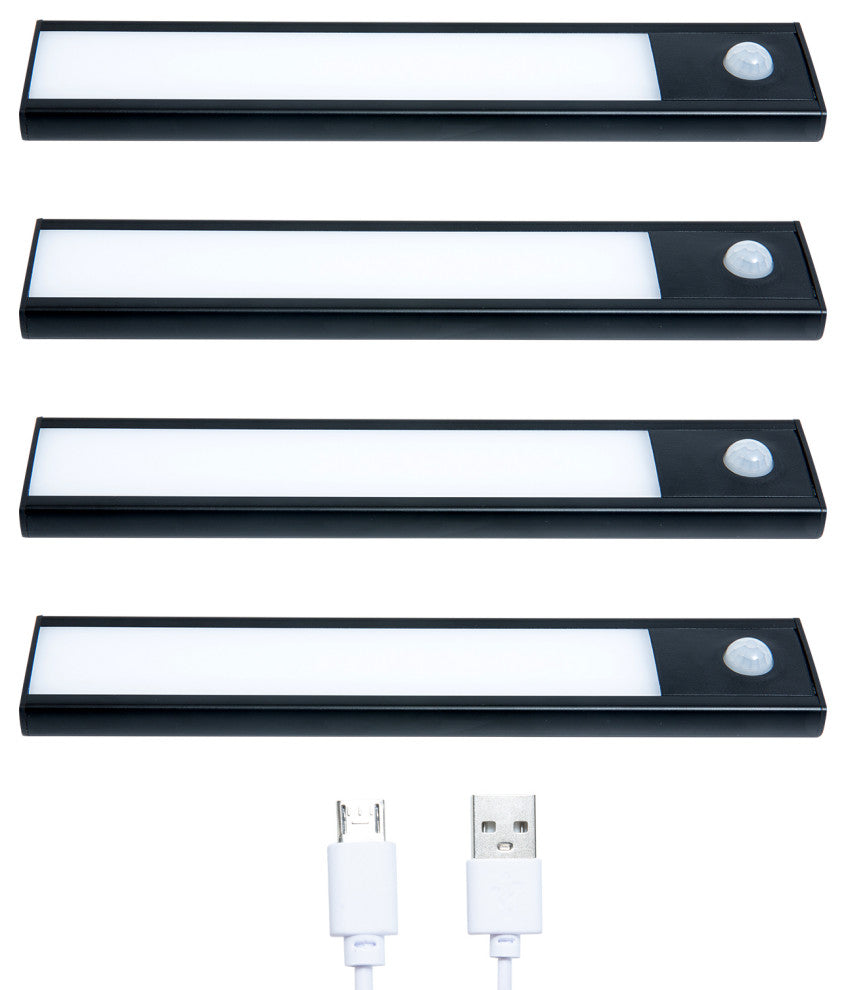4 Packs LED Closet Light, Brightness and Color Temperature Adjustable, 62-LED