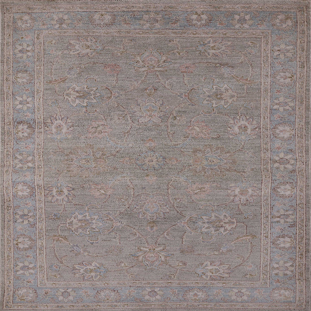 Ahgly Company Indoor Square Mid-Century Modern Area Rugs, 3' Square