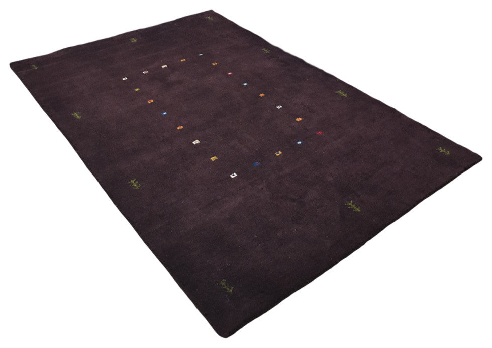 HAND KNOTTED LOOM SILK ECO-FRIENDLY AREA RUG -6'x9',Rectangle,Brown,Contemporary