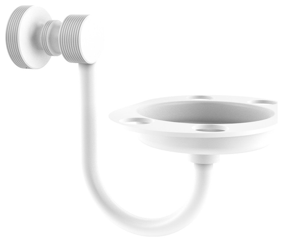 Foxtrot Tumbler and Toothbrush Holder, Matte White