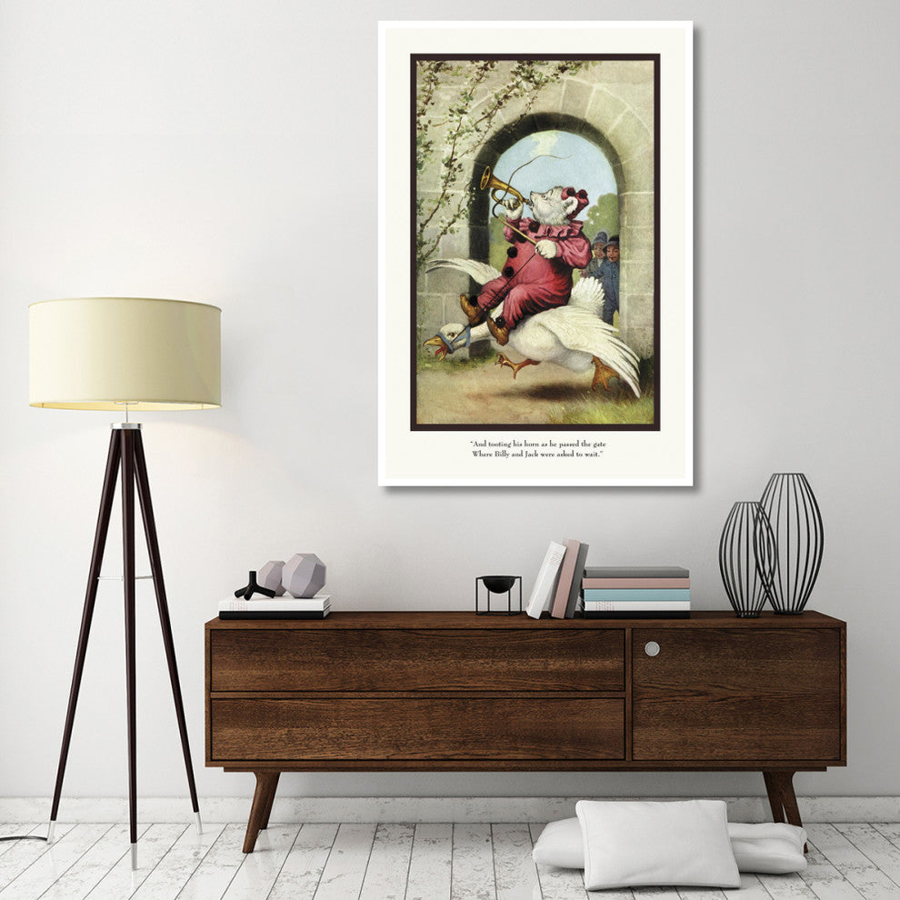 "Teddy Roosevelt's Bears: Teddy G Tooting His Horn" Paper Art, 42"x62"