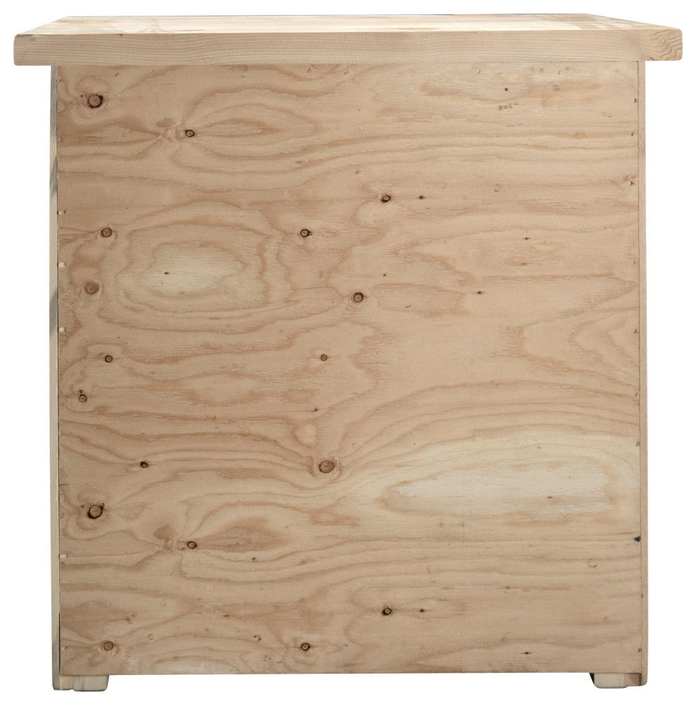 Big Sky Collection Live Edge 3 Drawer Chest of Drawers, Natural