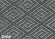 Curacao Custom Cut Indoor Outdoor Area Rug, Slate, 9x12