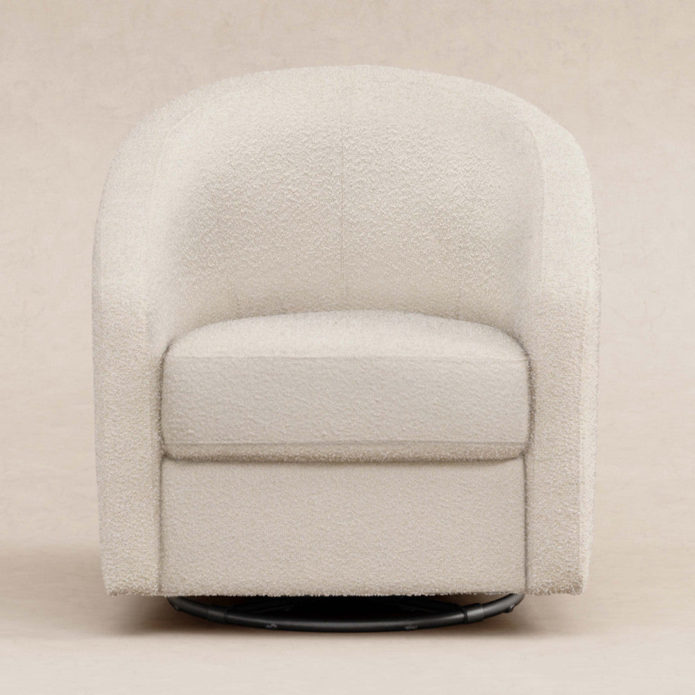 Madison Swivel Glider, Ivory Boucle