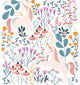 White & Pink Unicorn Paradise Peel & Stick Wallpaper