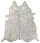 72" X 84" Gray And Silver Cowhide - Area Rug
