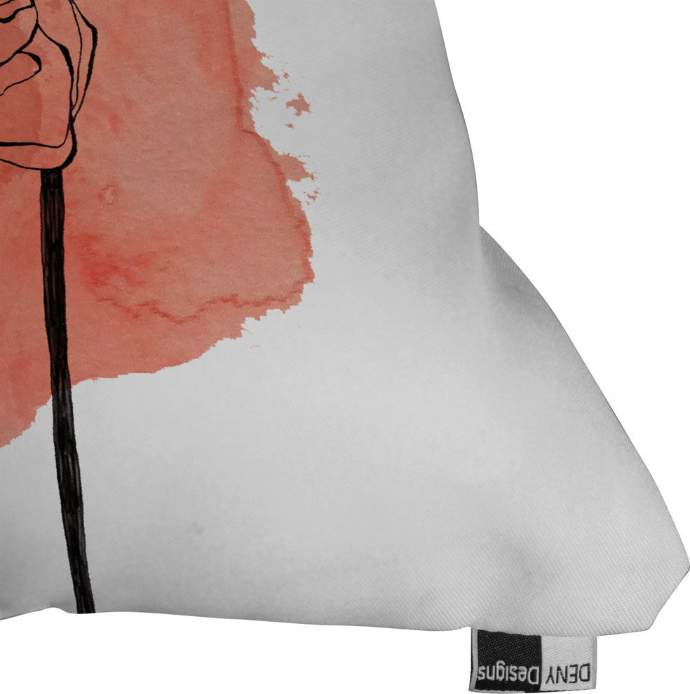 Deny Designs Morgan Kendall Ranunculus Outdoor Throw Pillow