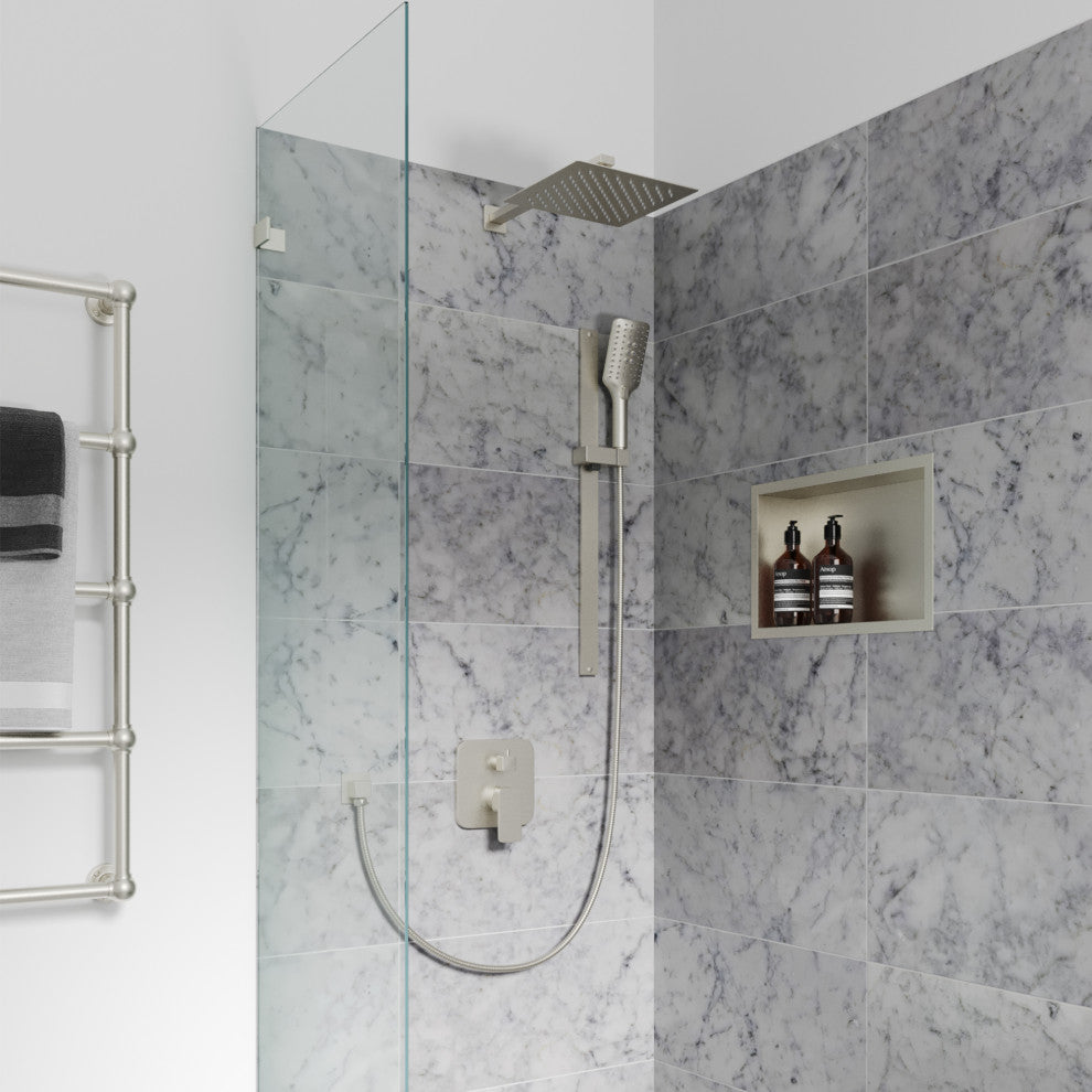 Resort Combo Shower System, 2.5 GPM, Brushed Nickel