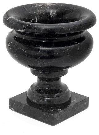 Phoebe Marble Planter, Black Zebra