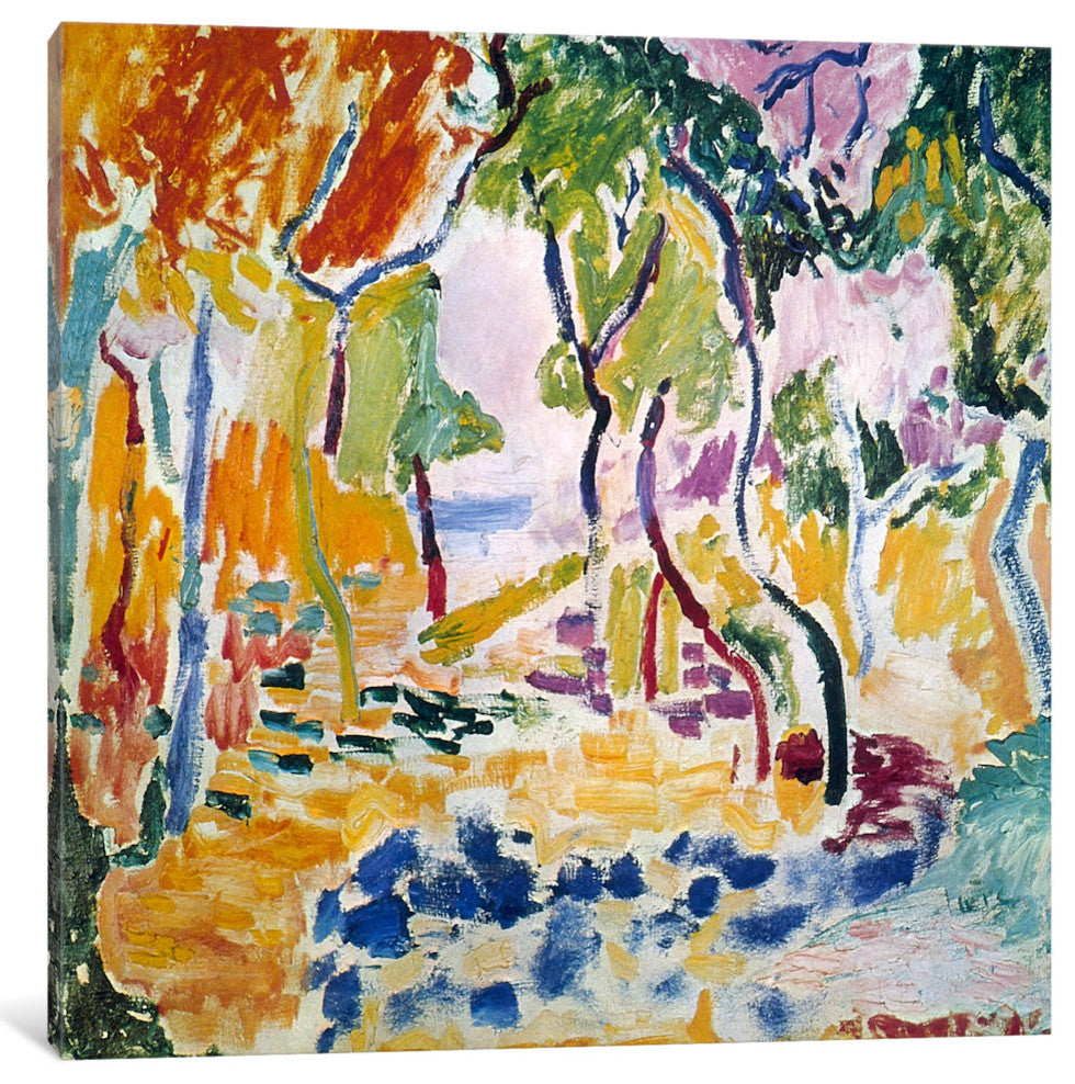 "Landscape Near Collioure 1905" Wrapped Canvas Print, 26x26x1.5