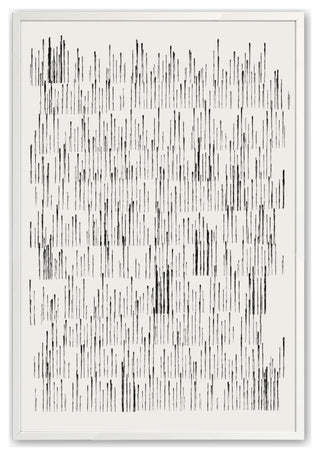 Opaque White 18" x 24" Abstract Lines Framed Print