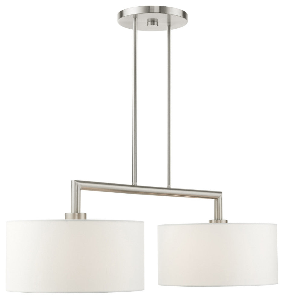 Brushed Nickel Timeless, Transitional, Linear Chandelier