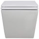 In-Wall Toilet Set, 2"x6" Carrier and Tank, White Square Actuators