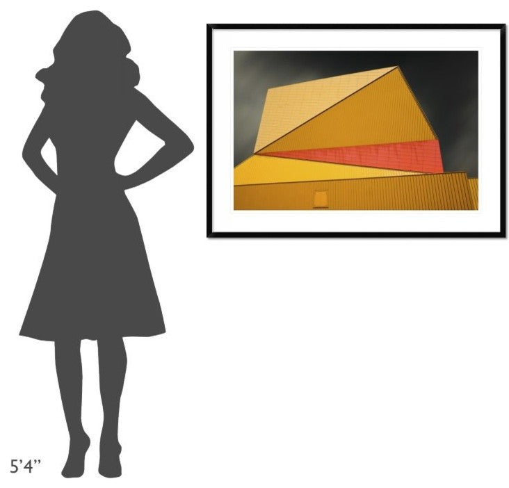 "The Yellow Roof" Framed Digital Print by Gilbert Claes, 44x32"