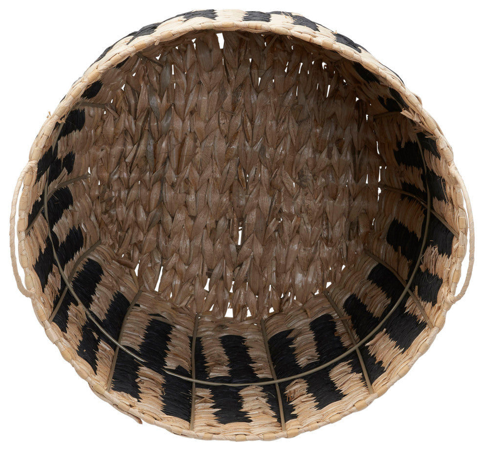 Cattail and Paper Pillar Basket
