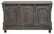 60" Solid Wood Dining Room 3 Door Sideboard Distressed Gray
