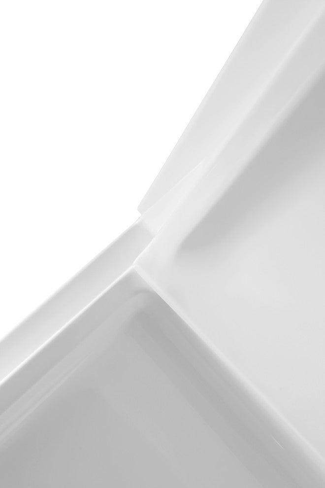 ANZZI Vasu 60"x36"x74" DIY Friendly Alcove Shower Surround, White