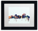 Michael Tompsett 'Anchorage Alaska Skyline Blue' Matted Framed Art, 11x14