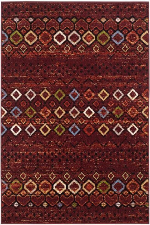 Safavieh Amsterdam Ams108D Rug, Terracotta/Multi, 4'0"x6'0"
