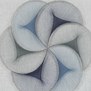 Abstract Blue String Art Shadow Box Wall DÃ©cor