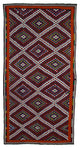 Rug N Carpet - Handwoven Anatolian 6' 3'' x 12' 1'' Vintage Wool Kilim Rug