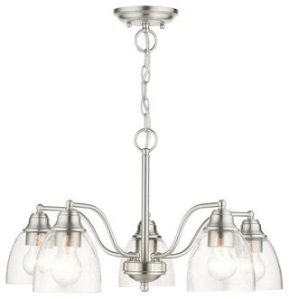 Brushed Nickel Transitional, Colonial, Chandelier