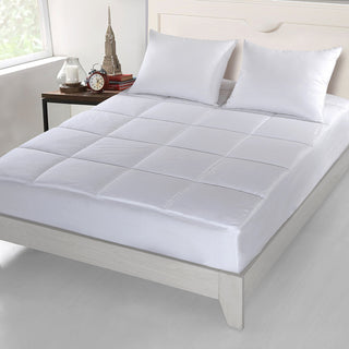500 Thread Count Cottonlux Overfilled Self Cooling Mattress Pad, Queen