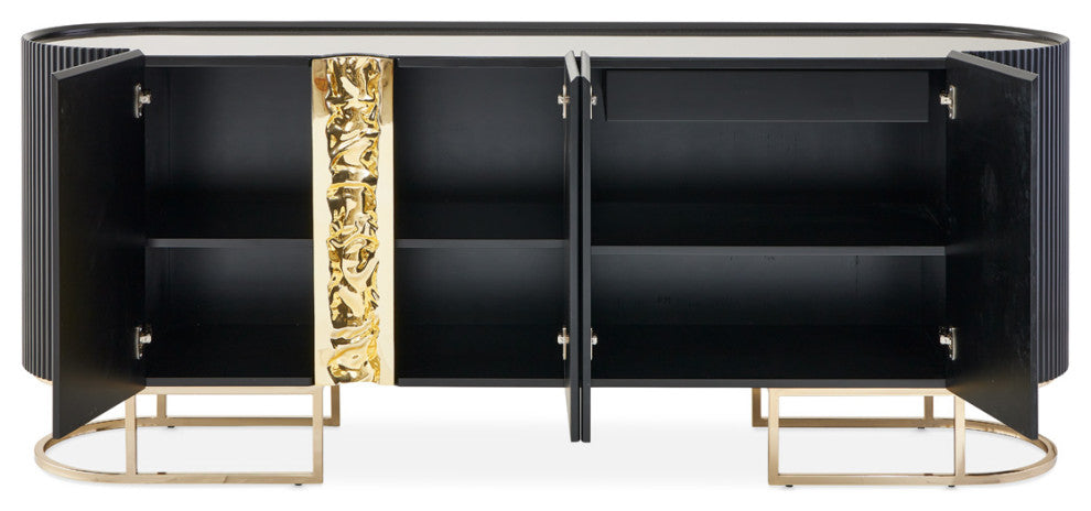 Lisbon Console Table Silken Matte Black