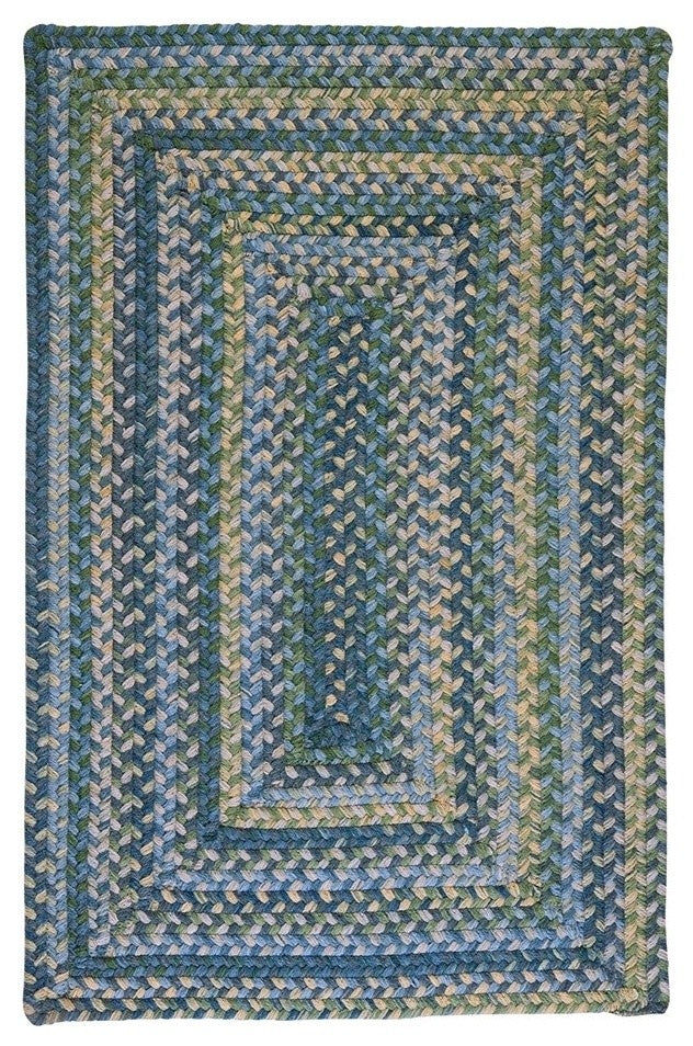 Ridgevale RV50 Whipple Blue Traditional Area Rug, Rectangular 2'x10'