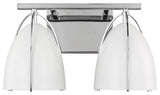 Norman Two Light Wall / Bath, Chrome