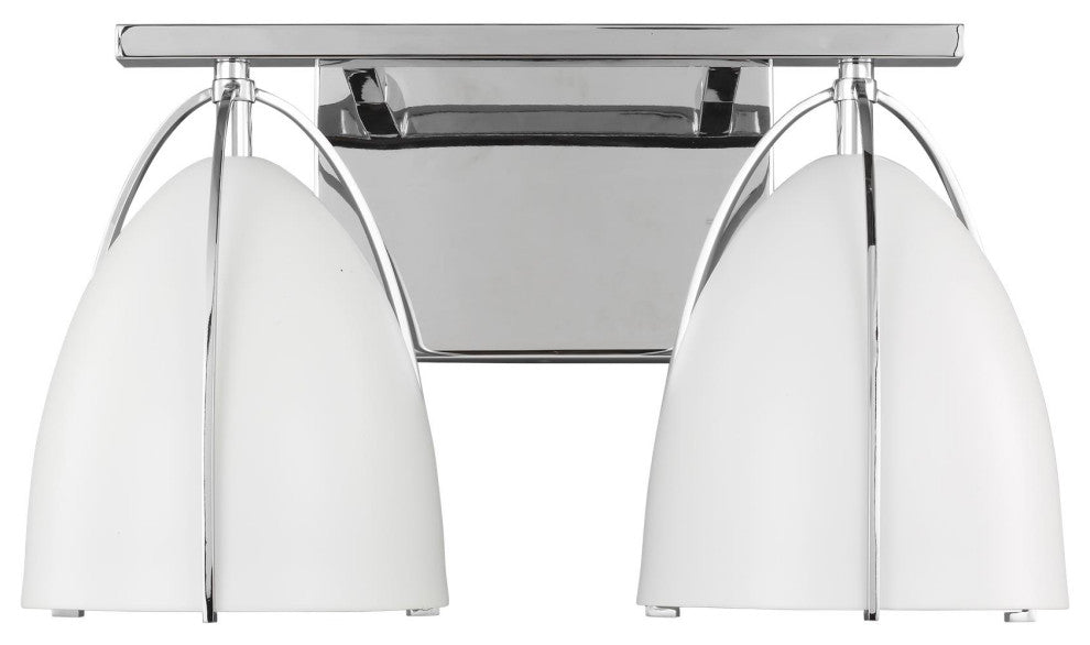 Norman Two Light Wall / Bath, Chrome