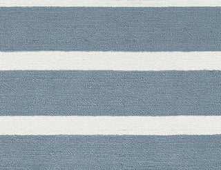 Rizzy Home Azzura Hill AH9937 Gray Strips Area Rug, Rectangular 5'x7'6"
