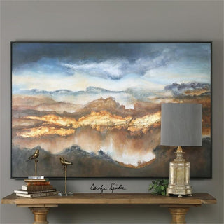 Uttermost Valley Of Light Wood and Acrylic Landscape Art in Multi-Color